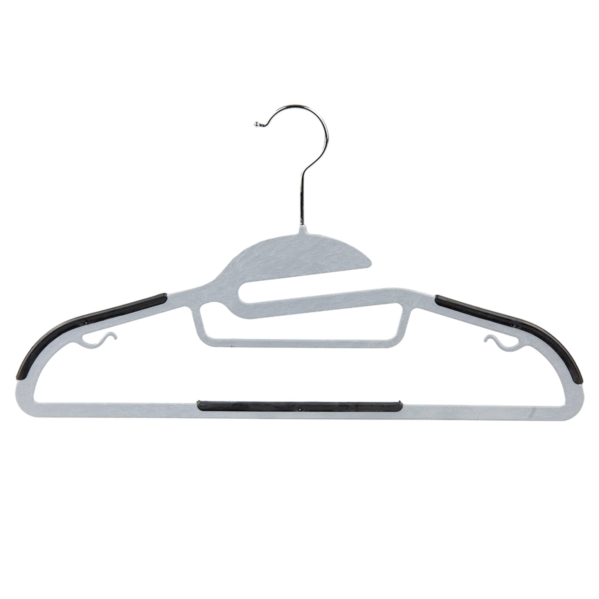 Home Basics Black Velvet Shirt Hangers 3-Pack HDC65632 - The Home